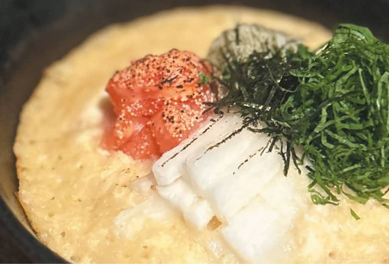 道産長芋の明太鉄板焼