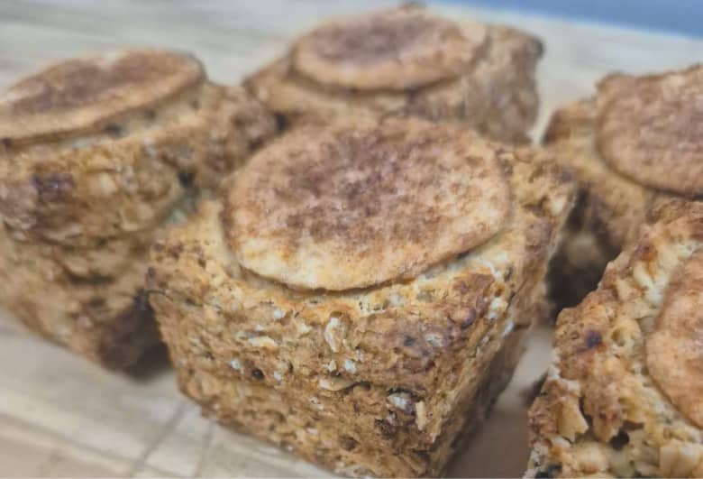 長芋と青のり・オートミールスコーン